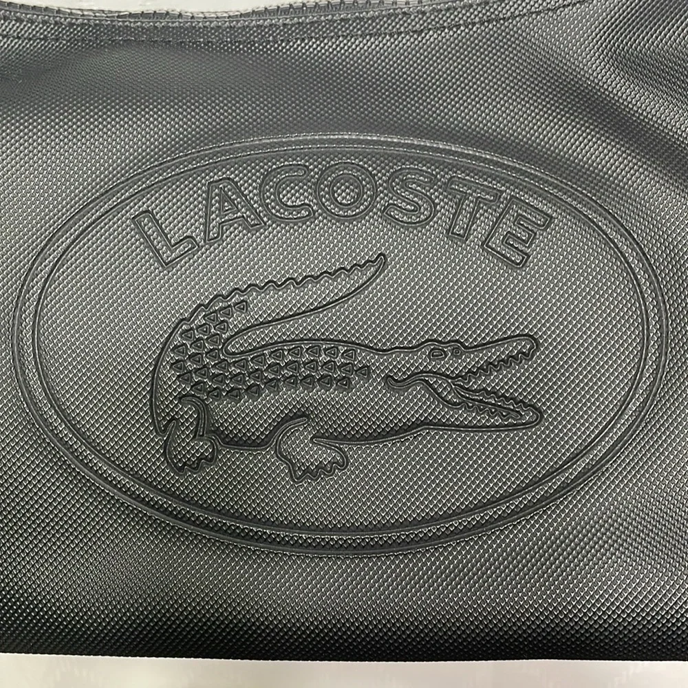 Lacoste Black Nylon Shoulder Bag